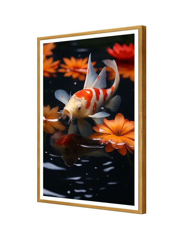 Realistic_Koi_Fish_with_Lotus_Flowers_-_24x36_Box_Fiber_Canvas_|_Photoreal_Pond_Art_|_Nature-Inspired_Tranquil_Wall_Decor_GOF24360915