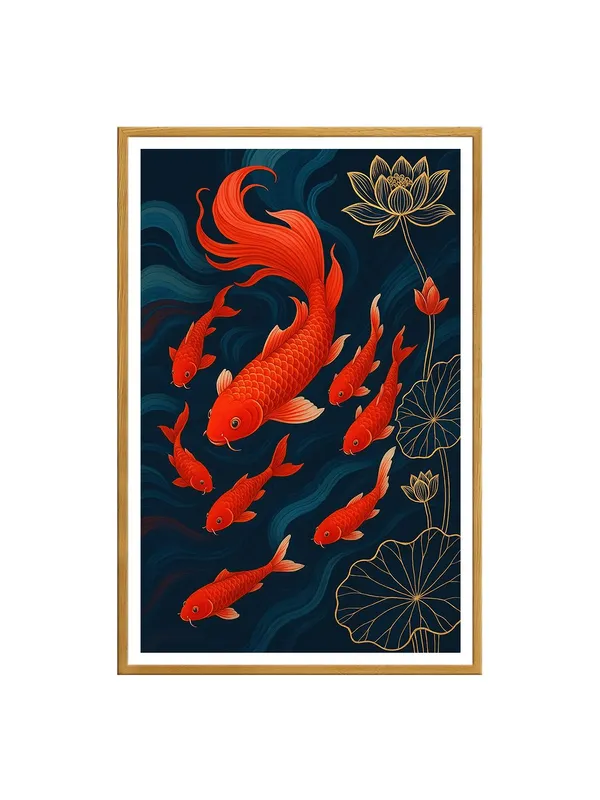 Red_Koi_Family_With_Lotus_|_24X36_Box_Fiber_Canvas_Painting_|_Symbolic_Family_and_Harmony_Wall_Art_for_Home_and_Office_GOF24360875