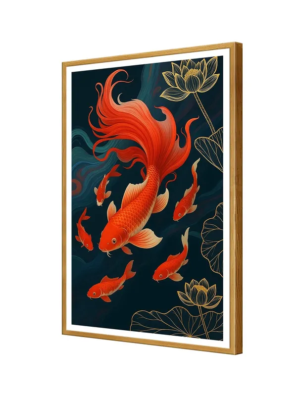 Red_Harmony_Koi_Fish_Family_Box_Fiber_Canvas_Painting_Frame_24X36_-_Artistic_Water_Lotus_Wall_Decor_GOF24360879