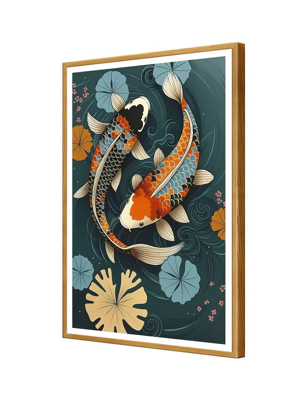 Yin-Yang_Koi_Pair_in_Lotus_Pond_|_Box_Fiber_Canvas_Frame_|_24x36_|_Harmonious_Traditional_Art_GOF24360930