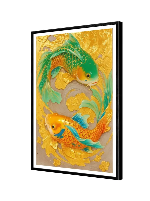 Box_Fiber_Canvas_Painting_Frame_-_Vibrant_Golden_&_Green_Koi_Fish_24x36_|_Feng_Shui_Inspired_Wall_Art_BLF24360848