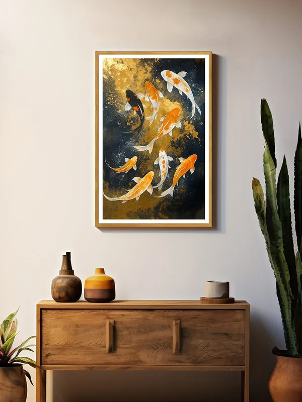 Box_Fiber_Canvas_Painting_Frame_-_Golden_and_Black_Koi_Fish_School_Wall_Art_24x36_|_Luxurious_Feng_Shui_Canvas_GOF24360862