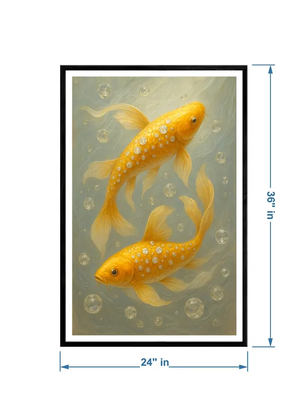 Box_Fiber_Canvas_Painting_Frame_-_Dual_Golden_Jewel_Koi_Fish_Canvas_Wall_Art_24x36_|_Shimmering_Feng_Shui_Decor_BLF24360852