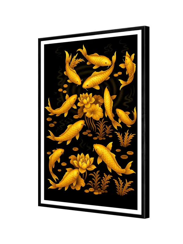 Golden_Koi_Fish_with_Lotus_Pond_Box_Fiber_Canvas_Painting_Frame_-_24X36_Inch_Wall_Art_for_Living_Room,_Bedroom,_Office_|_Feng_Shui_Art_|_Vastu_Positive_Energy_Decor_BLF24360881