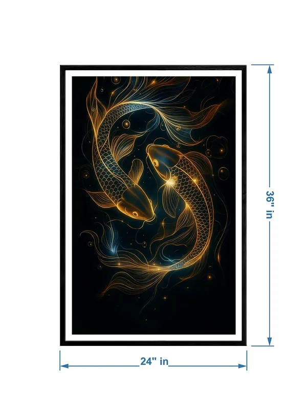 Neon_Koi_Fish_Yin_Yang_Canvas_-_24x36_Box_Fiber_Painting_Frame_|_Ethereal_Gold_Line_Art_|_Modern_Zen_Wall_Decor_|_Balance_&_Tranquility_BLF24360903