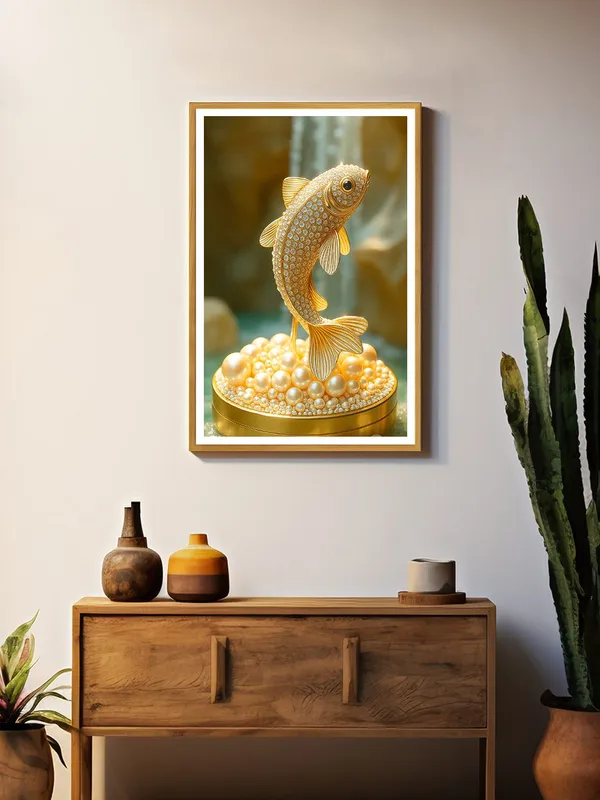 Box_Fiber_Canvas_Painting_Frame_24x36_-_Golden_Diamond_Koi_Fish_Statue_Art_|_Opulent_Wall_Decor_for_Luxurious_Spaces_GOF24360888