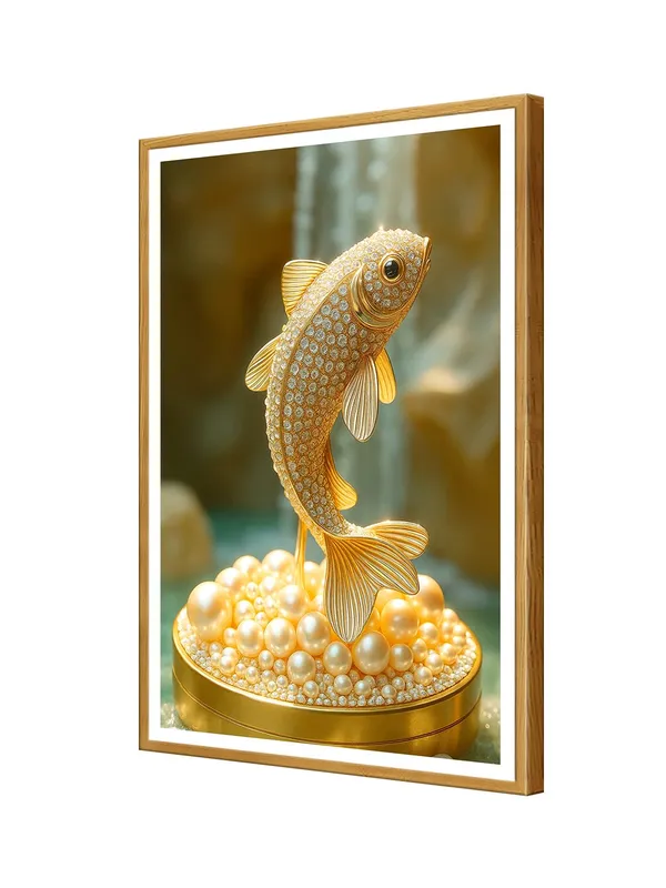 Box_Fiber_Canvas_Painting_Frame_24x36_-_Golden_Diamond_Koi_Fish_Statue_Art_|_Opulent_Wall_Decor_for_Luxurious_Spaces_GOF24360888