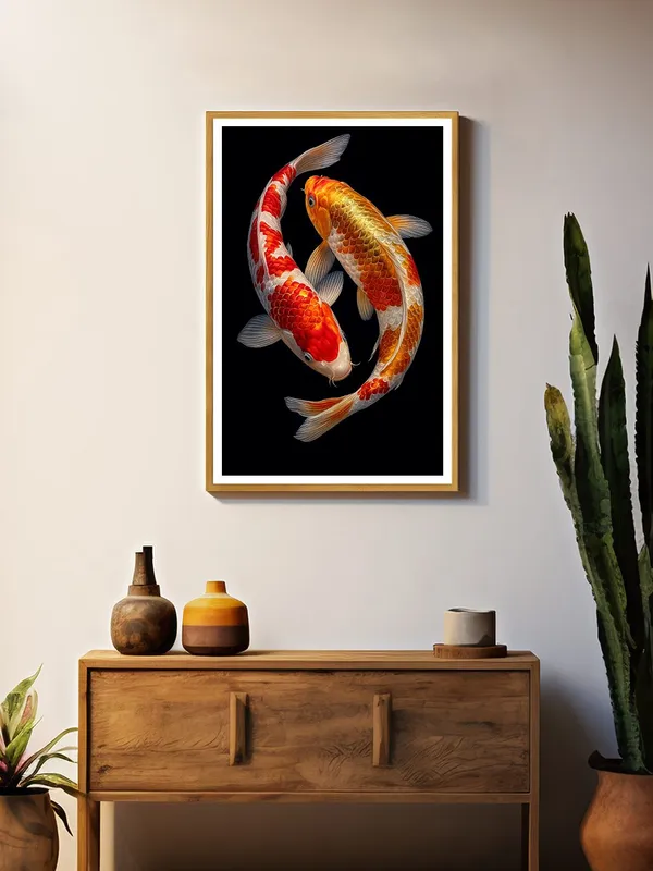 Realistic_Dual_Koi_Fish_Canvas_-_24x36_Box_Fiber_Frame_|_Gold_&_Red_High_Detail_Wall_Art_|_Black_Background_Modern_Decor_GOF24360918