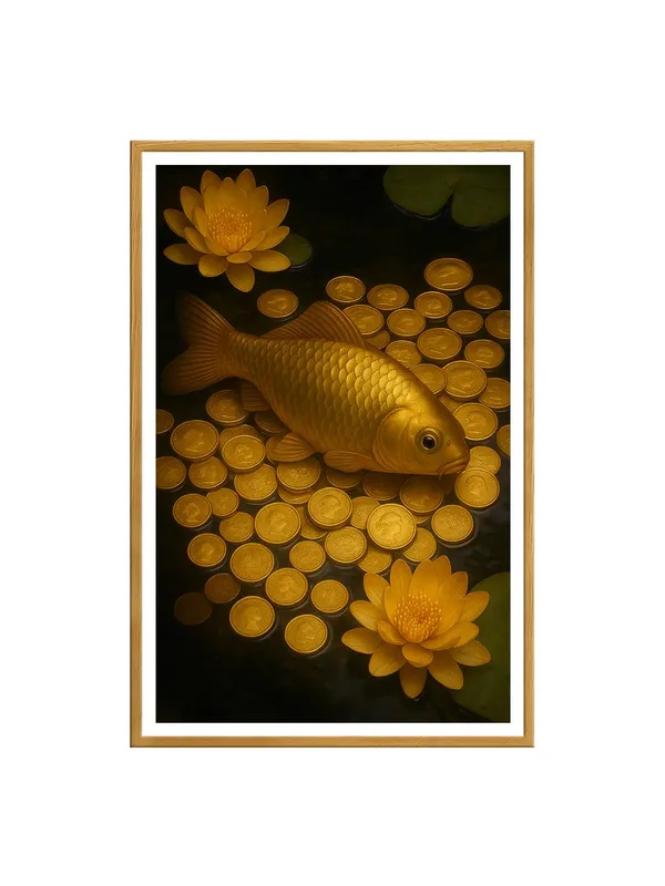 Golden_Koi_and_Coin_Pond_Canvas_Painting_|_24X36_Box_Fiber_Frame_|_Prosperity_Fish_Wall_Art_for_Wealth_Attraction_GOF24360873