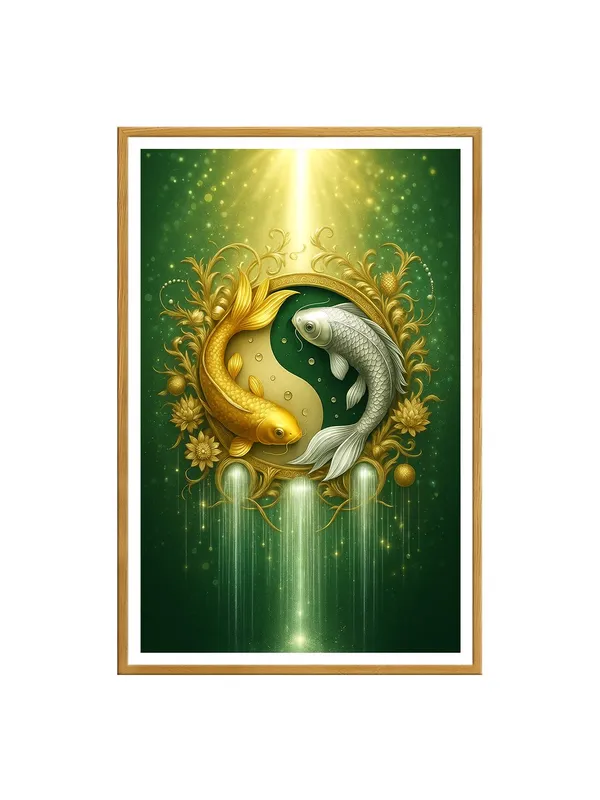 Golden_and_Silver_Koi_Yin-Yang_with_Floral_Glow_|_Box_Fiber_Canvas_Frame_|_24x36_|_Spiritual_Feng_Shui_Art_GOF24360940