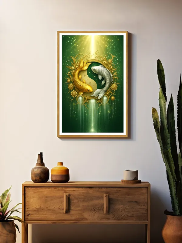 Golden_and_Silver_Koi_Yin-Yang_with_Floral_Glow_|_Box_Fiber_Canvas_Frame_|_24x36_|_Spiritual_Feng_Shui_Art_GOF24360940