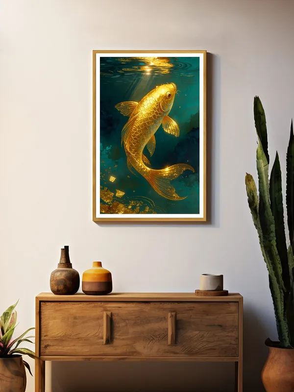 Golden_Koi_Fish_Canvas_-_24x36_Box_Fiber_Frame_|_Underwater_Light_Reflection_Art_|_Prosperity_Wall_Decor_|_Premium_Zen_Artwork_GOF24360911