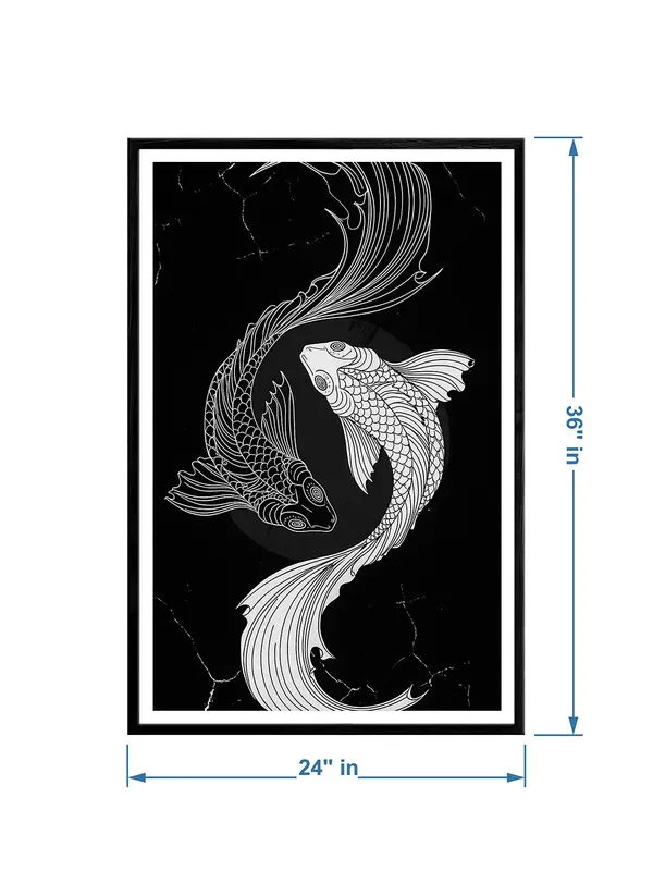 Black_and_White_Koi_Fish_Box_Fiber_Canvas_Painting_Frame_24x36_-_Minimalist_Yin_Yang_Wall_Art_for_Home_Decor_BLF24360893