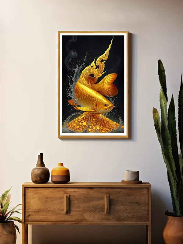 Golden_Arowana_Feng_Shui_Box_Fiber_Canvas_Painting_Frame_-_24x36_Inch_|_Wealth_&_Prosperity_Decorative_Wall_Art_GOF24360897
