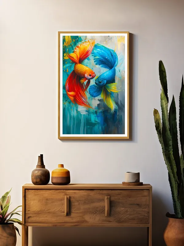 Dual_Betta_Fish_Abstract_Canvas_-_24x36_Box_Fiber_Frame_|_Red_&_Blue_Color_Splash_Painting_|_Energetic_Wall_Art_|_Modern_Aquatic_Decor_GOF24360910