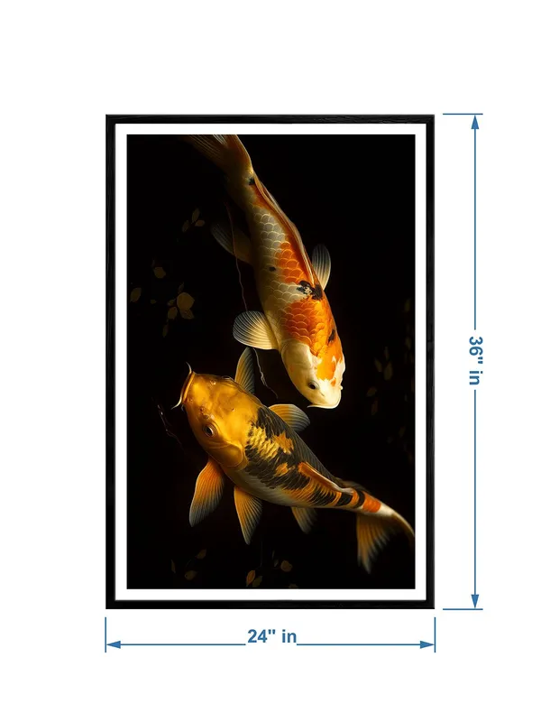 Realistic_Dual_Koi_with_Dramatic_Lighting_|_Box_Fiber_Canvas_Frame_|_24x36_|_Classic_High-Contrast_Fish_Art_BLF24360938