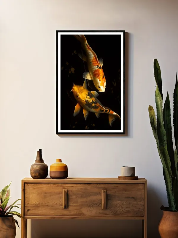 Realistic_Dual_Koi_with_Dramatic_Lighting_|_Box_Fiber_Canvas_Frame_|_24x36_|_Classic_High-Contrast_Fish_Art_BLF24360938