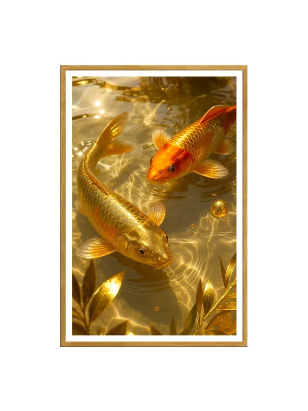Box_Fiber_Canvas_Painting_Frame_-_Realistic_Golden_&_Orange_Koi_Fish_Underwater_Scene_24x36_|_Premium_Aquatic_Wall_Art_GOF24360856