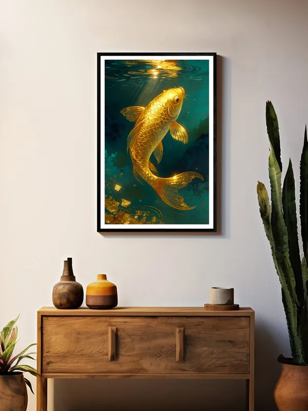 Golden_Koi_Fish_Canvas_-_24x36_Box_Fiber_Frame_|_Underwater_Light_Reflection_Art_|_Prosperity_Wall_Decor_|_Premium_Zen_Artwork_BLF24360911