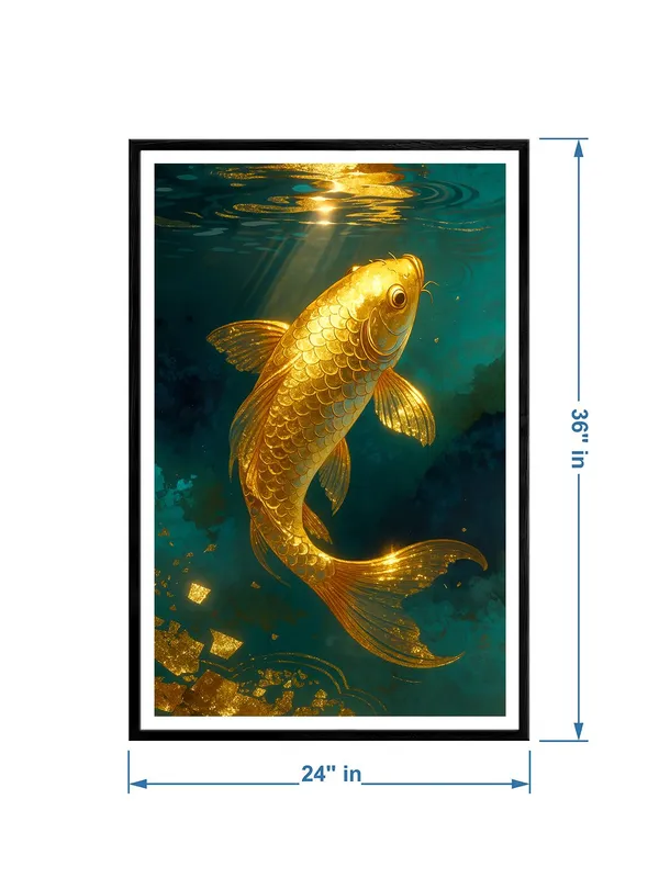 Golden_Koi_Fish_Canvas_-_24x36_Box_Fiber_Frame_|_Underwater_Light_Reflection_Art_|_Prosperity_Wall_Decor_|_Premium_Zen_Artwork_BLF24360911