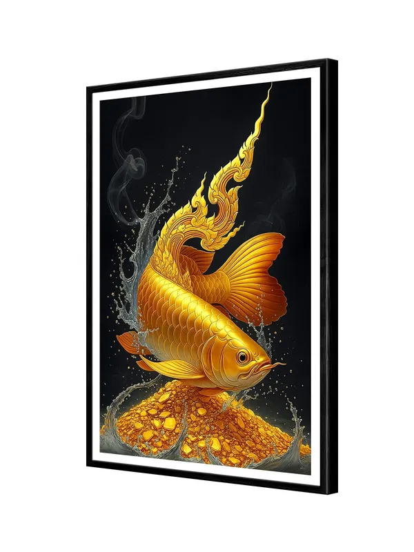 Golden_Arowana_Feng_Shui_Box_Fiber_Canvas_Painting_Frame_-_24x36_Inch_|_Wealth_&_Prosperity_Decorative_Wall_Art_BLF24360897