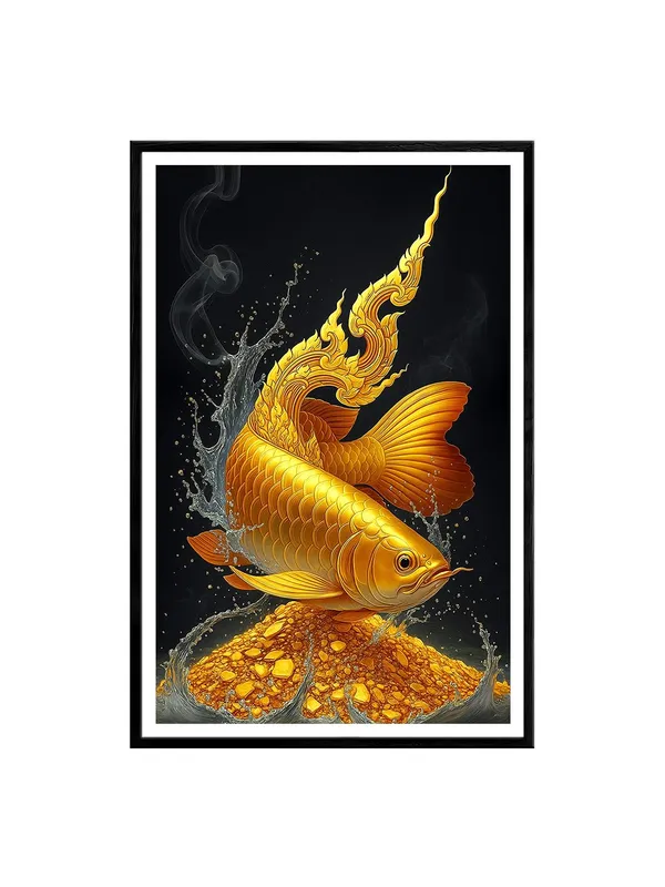 Golden_Arowana_Feng_Shui_Box_Fiber_Canvas_Painting_Frame_-_24x36_Inch_|_Wealth_&_Prosperity_Decorative_Wall_Art_BLF24360897