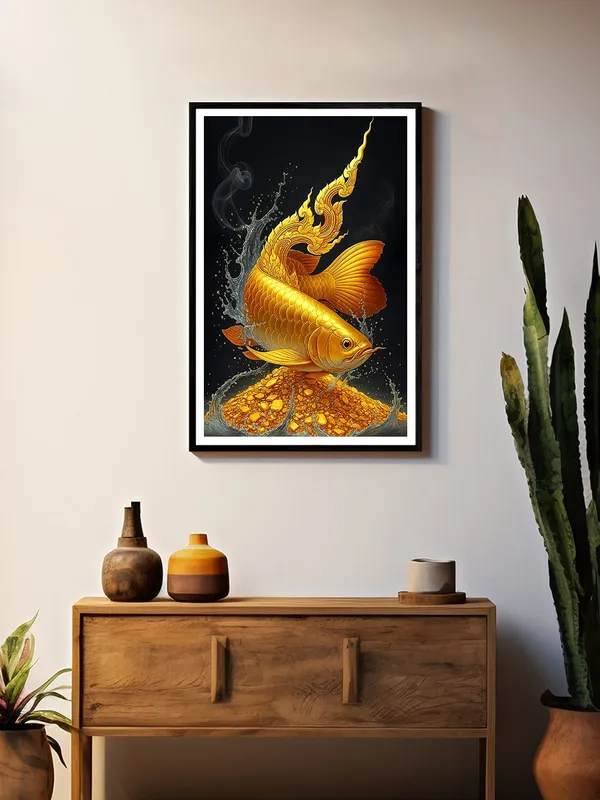 Golden_Arowana_Feng_Shui_Box_Fiber_Canvas_Painting_Frame_-_24x36_Inch_|_Wealth_&_Prosperity_Decorative_Wall_Art_BLF24360897