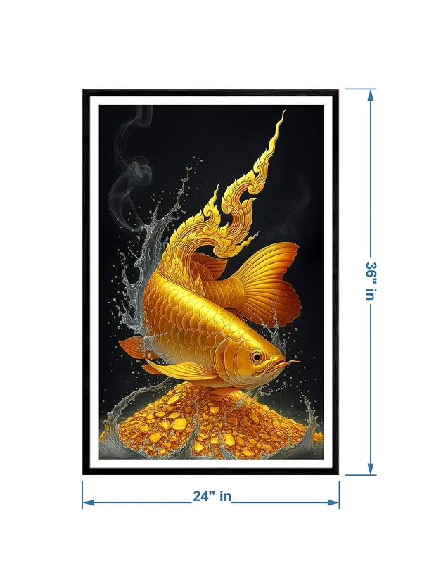 Golden_Arowana_Feng_Shui_Box_Fiber_Canvas_Painting_Frame_-_24x36_Inch_|_Wealth_&_Prosperity_Decorative_Wall_Art_BLF24360897