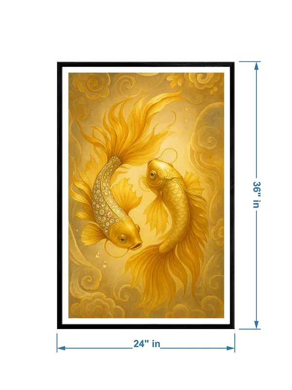 Box_Fiber_Canvas_Painting_Frame_-_Ornamental_Golden_Koi_Duo_Wall_Art_24x36_|_Royal_Yellow_Feng_Shui_Fish_Canvas_BLF24360854