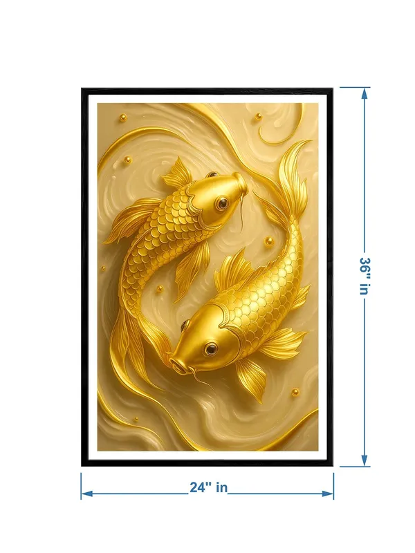 Box_Fiber_Canvas_Painting_Frame_-_Golden_Koi_Fish_Pair_Wall_Art_24x36_|_Elegant_Prosperity_Canvas_D�cor_BLF24360849