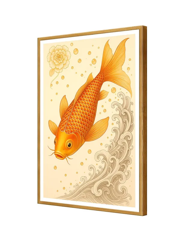 Golden_Koi_with_Waves_Canvas_-_24x36_Box_Fiber_Frame_|_Beige_Minimal_Art_|_Japanese_Style_Fish_Painting_|_Zen_Prosperity_Decor_GOF24360921