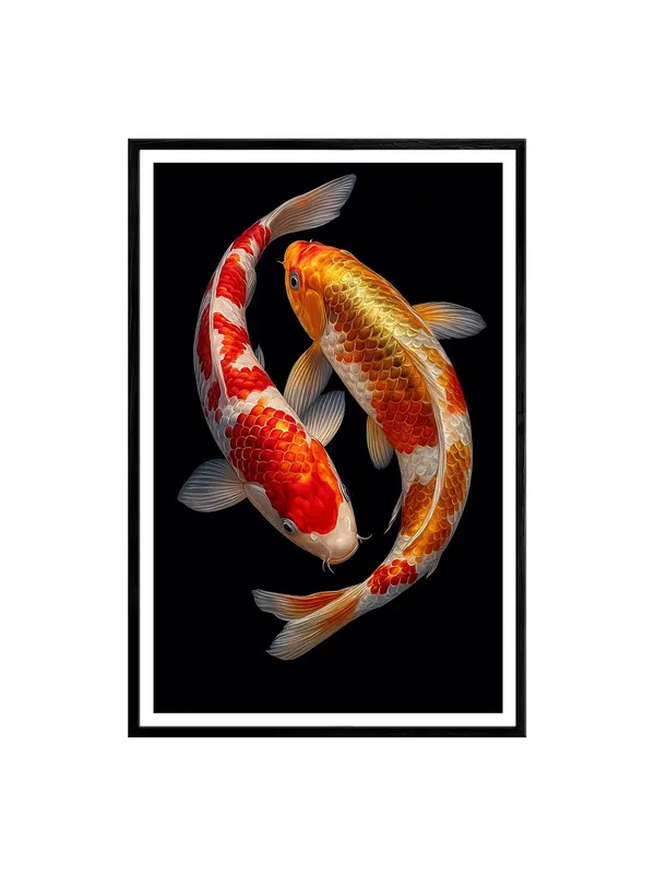 Realistic_Dual_Koi_Fish_Canvas_-_24x36_Box_Fiber_Frame_|_Gold_&_Red_High_Detail_Wall_Art_|_Black_Background_Modern_Decor_BLF24360918