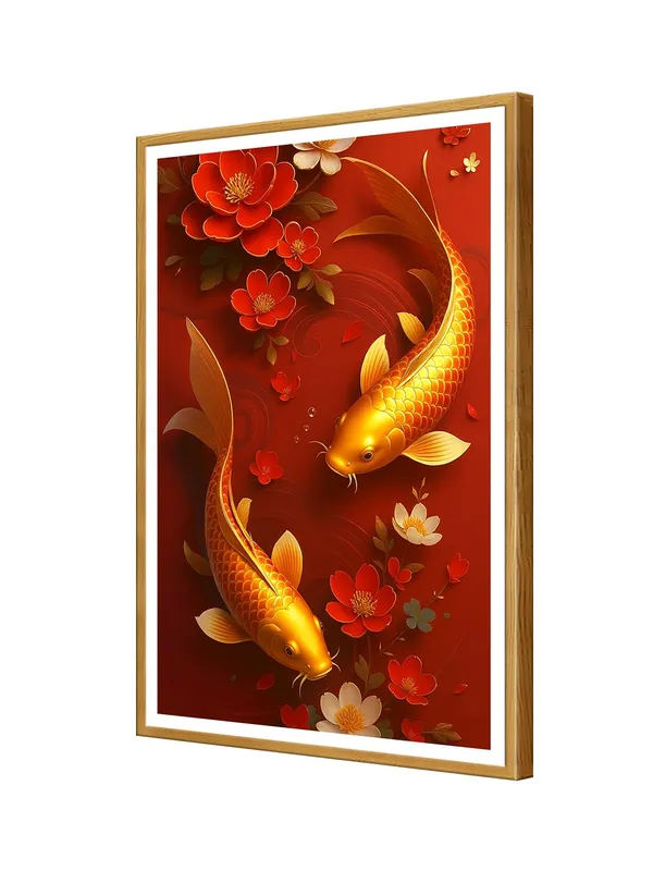 Box_Fiber_Canvas_Painting_Frame_24x36_-_Elegant_Golden_Koi_Fish_with_Floral_Accents_|_Feng_Shui_Art_for_Home_&_Office_Decor_GOF24360886