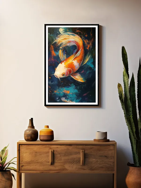 Vibrant_Orange_Koi_Fish_Canvas_Painting_-_Box_Fiber_Frame_24x36_|_Abstract_Water_Flow_Art_|_Japanese_Style_Wall_Decor_|_Zen_Energy_Art_BLF24360906