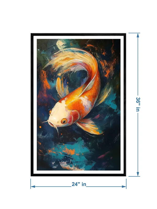 Vibrant_Orange_Koi_Fish_Canvas_Painting_-_Box_Fiber_Frame_24x36_|_Abstract_Water_Flow_Art_|_Japanese_Style_Wall_Decor_|_Zen_Energy_Art_BLF24360906