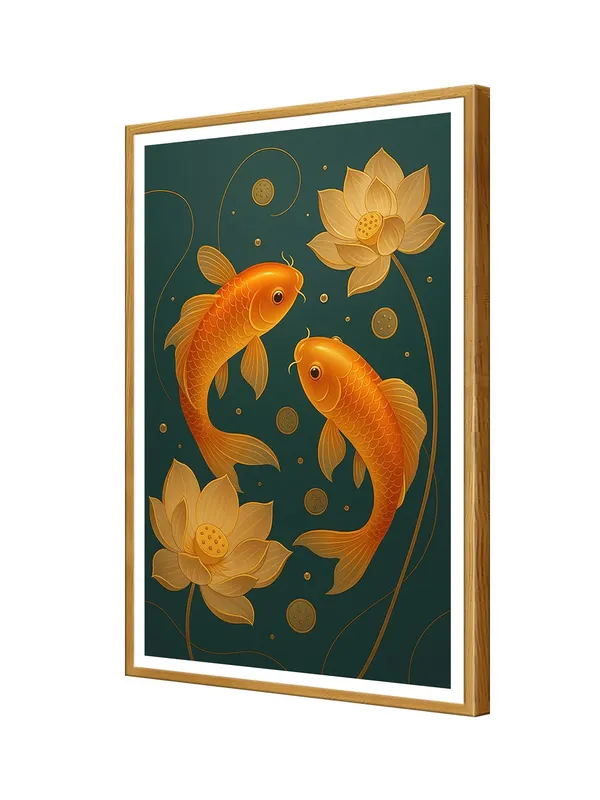 Box_Fiber_Canvas_Painting_Frame_-_Golden_Koi_Fish_with_Lotus_and_Coins_24x36_|_Prosperity_Feng_Shui_Wall_Art_GOF24360860