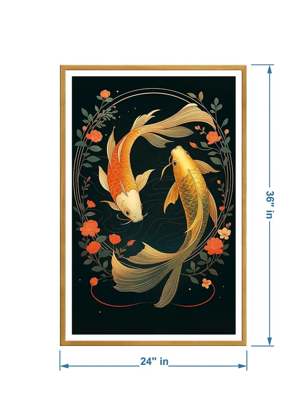 Box_Fiber_Canvas_Painting_Frame_24x36_-_Yin_Yang_Golden_Koi_Fish_on_Black_Background_|_Spiritual_Balance_Wall_Art_GOF24360889