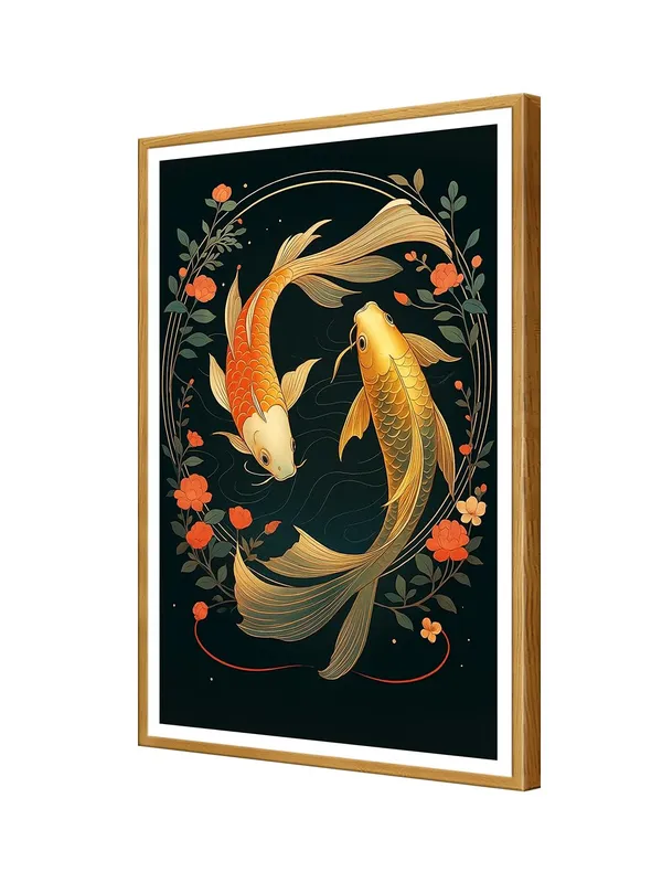Box_Fiber_Canvas_Painting_Frame_24x36_-_Yin_Yang_Golden_Koi_Fish_on_Black_Background_|_Spiritual_Balance_Wall_Art_GOF24360889