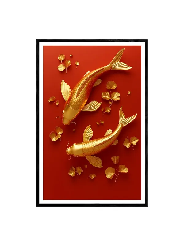 Golden_Koi_Fish_Art_-_Box_Fiber_Canvas_Painting_Frame_24x36_|_Feng_Shui_Inspired_Wall_Decor_|_Zen_Harmony_|_Fish_Wall_Art_|_Prosperity_Symbol_BLF24360901