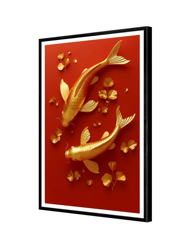 Golden_Koi_Fish_Art_-_Box_Fiber_Canvas_Painting_Frame_24x36_|_Feng_Shui_Inspired_Wall_Decor_|_Zen_Harmony_|_Fish_Wall_Art_|_Prosperity_Symbol_BLF24360901