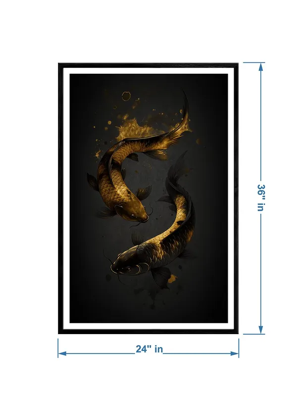 Yin_Yang_Black_Gold_Koi_Fish_Box_Fiber_Canvas_Painting_Frame_24X36_-_Zen_Feng_Shui_Wall_Art_Decor_BLF24360880