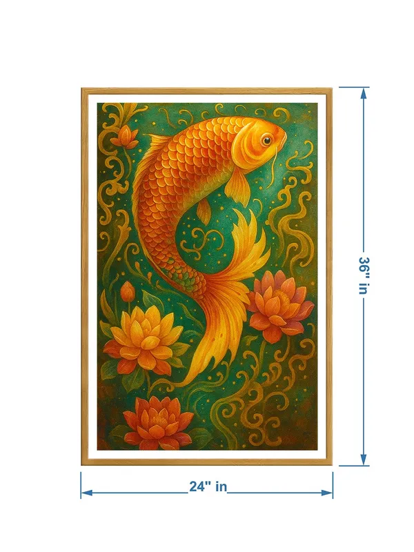Mystic_Golden_Koi_with_Lotus_&_Swirls_|_Box_Fiber_Canvas_Frame_|_24x36_|_Fantasy_Spiritual_Fish_Art_GOF24360945