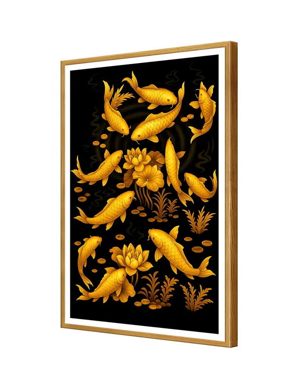 Golden_Koi_Fish_with_Lotus_Pond_Box_Fiber_Canvas_Painting_Frame_-_24X36_Inch_Wall_Art_for_Living_Room,_Bedroom,_Office_|_Feng_Shui_Art_|_Vastu_Positive_Energy_Decor_GOF24360881