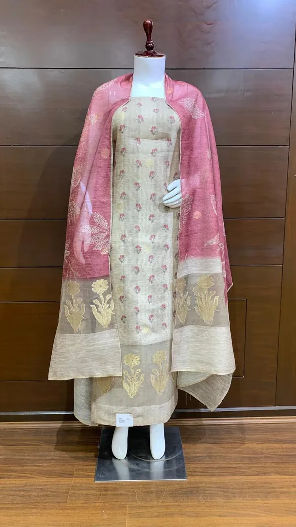 Multicolor_Chanderi_Premium_&_Elegant_Traditional_Unstich_Suit_For_Women