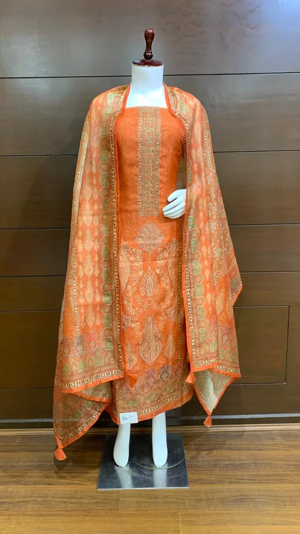 Rust_Chanderi_Premium_&_Elegant_Traditional_Unstich_Suit_For_Women
