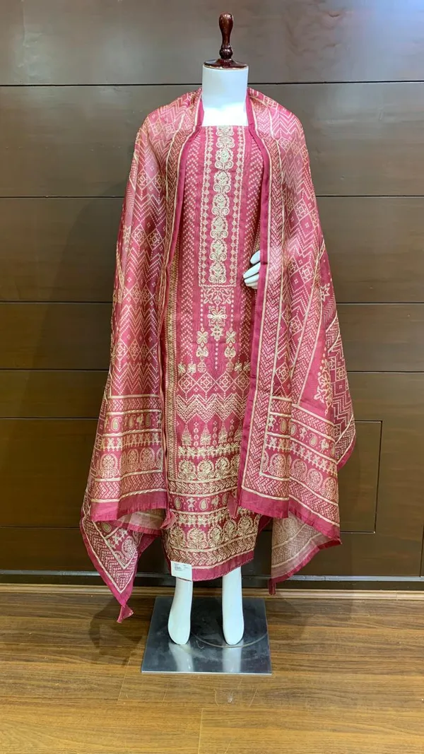 Rani_Chanderi_Premium_&_Elegant_Traditional_Unstich_Suit_For_Women