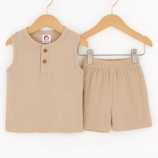 Brown_Pure_Organic_Cotton_Pajama_Set_For_Kids