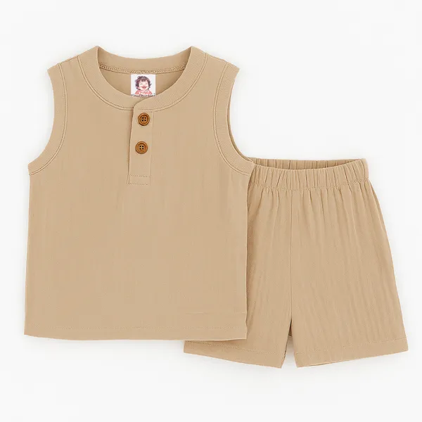 Brown_Pure_Organic_Cotton_Pajama_Set_For_Kids