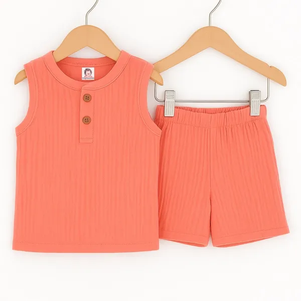 Orange_Pure_Organic_Cotton_Pajama_Set_For_Kids