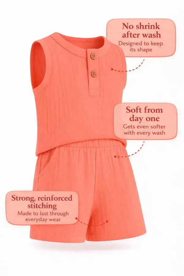 Orange_Pure_Organic_Cotton_Pajama_Set_For_Kids